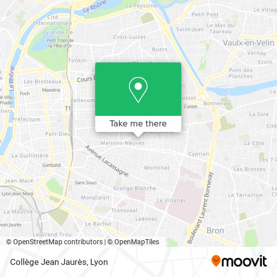 Collège Jean Jaurès map