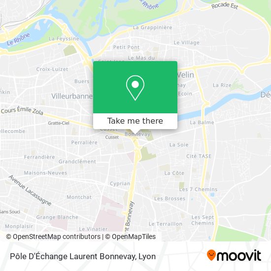 Pôle D'Échange Laurent Bonnevay map