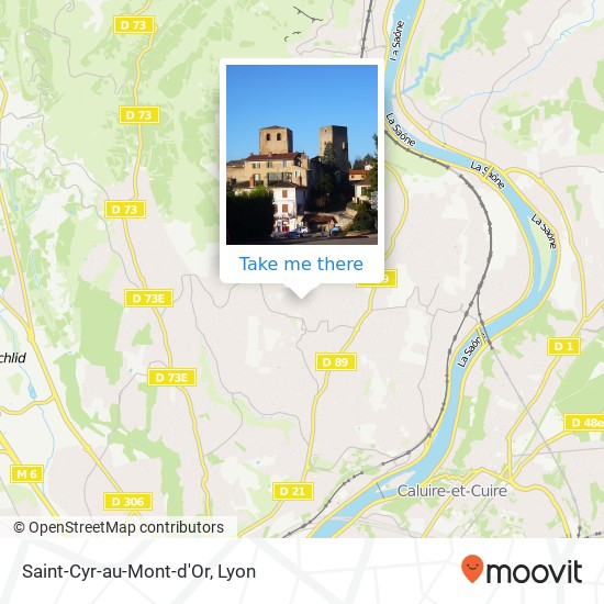 Mapa Saint-Cyr-au-Mont-d'Or