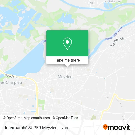 Intermarché SUPER Meyzieu map