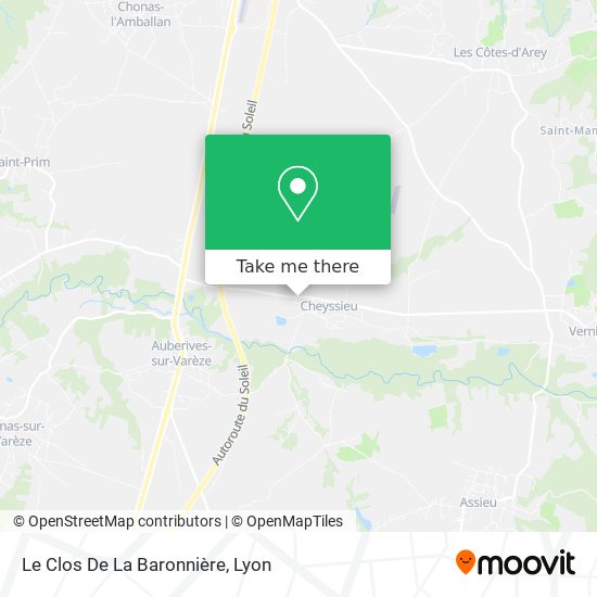 Le Clos De La Baronnière map