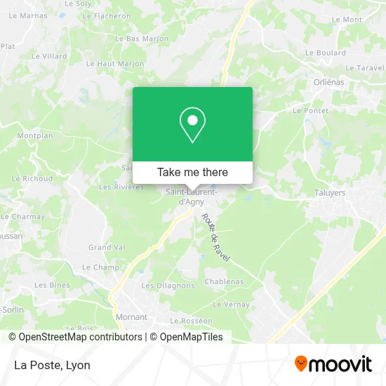 La Poste map