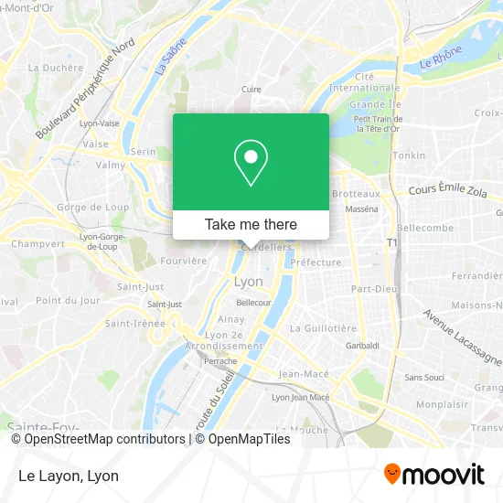 Le Layon map