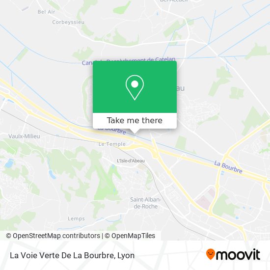 La Voie Verte De La Bourbre map