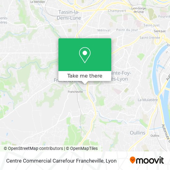 Centre Commercial Carrefour Francheville map