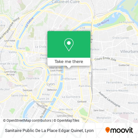 Sanitaire Public De La Place Edgar Quinet map