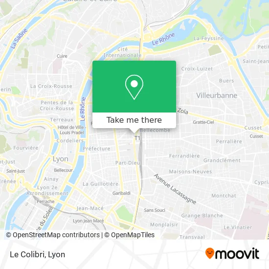 Le Colibri map