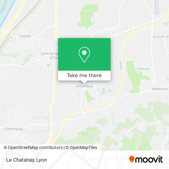 Le Chatanay map