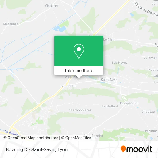 Bowling De Saint-Savin map