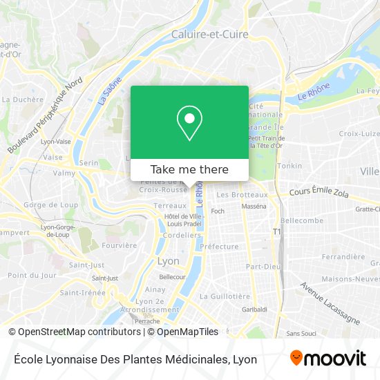 École Lyonnaise Des Plantes Médicinales map