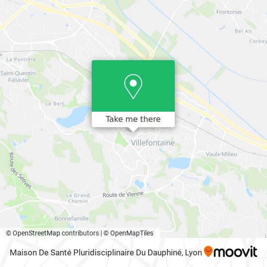 Maison De Santé Pluridisciplinaire Du Dauphiné map