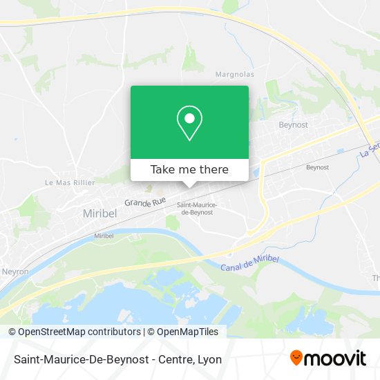 Saint-Maurice-De-Beynost - Centre map