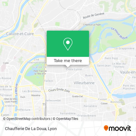 Mapa Chaufferie De La Doua