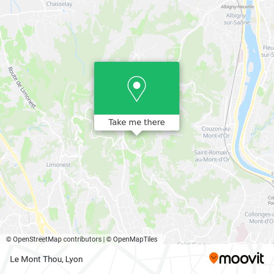 Le Mont Thou map