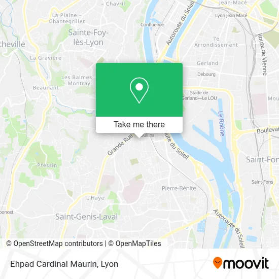 Ehpad Cardinal Maurin map