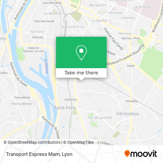 Transport Express Mam map