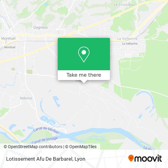 Lotissement Afu De Barbarel map