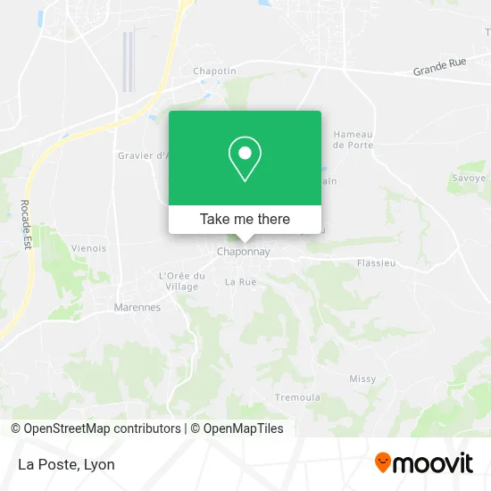 La Poste map