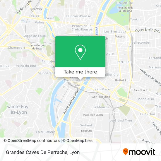 Grandes Caves De Perrache map