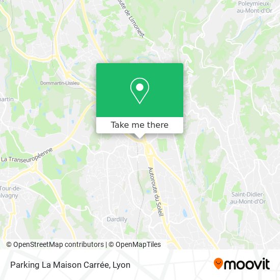 Mapa Parking La Maison Carrée