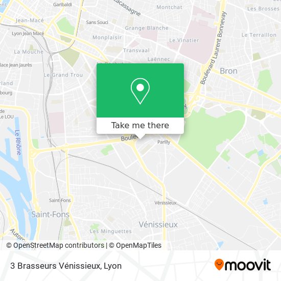 3 Brasseurs Vénissieux map