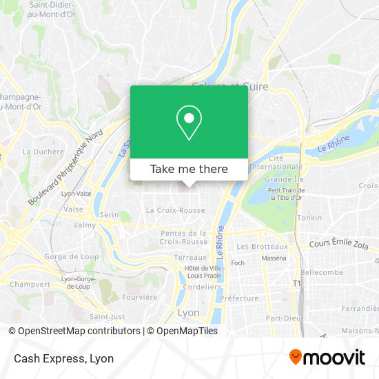 Cash Express map