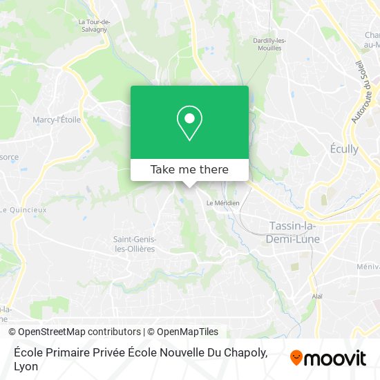 Mapa École Primaire Privée École Nouvelle Du Chapoly