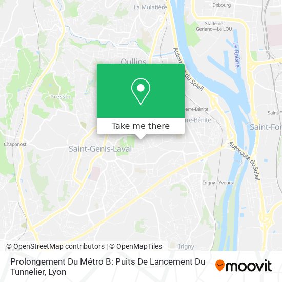 Prolongement Du Métro B: Puits De Lancement Du Tunnelier map