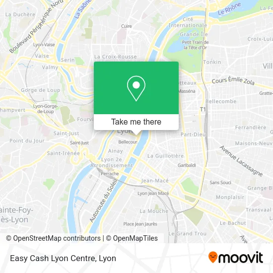 Easy Cash Lyon Centre map