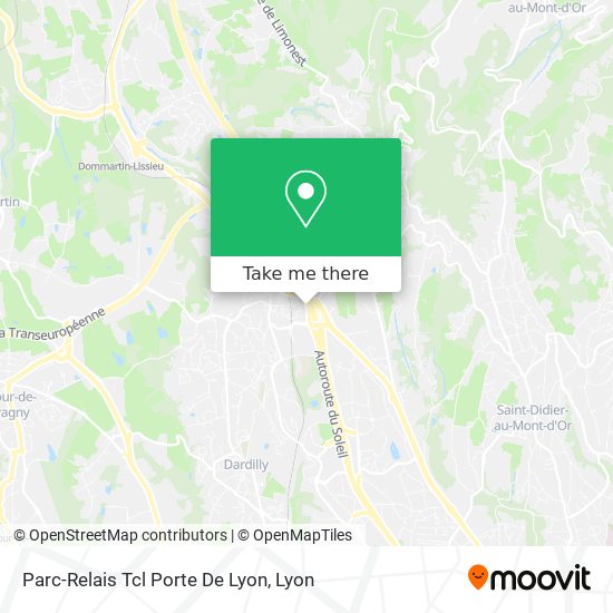 Parc-Relais Tcl Porte De Lyon map