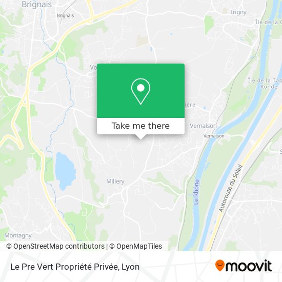 Le Pre Vert Propriété Privée map