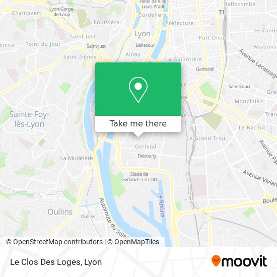 Le Clos Des Loges map