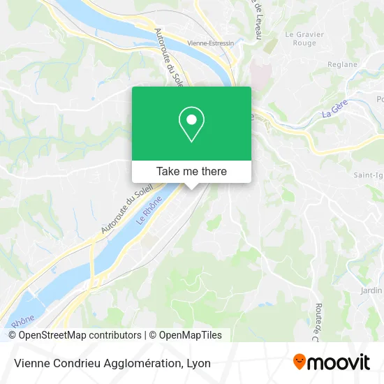 Vienne Condrieu Agglomération map