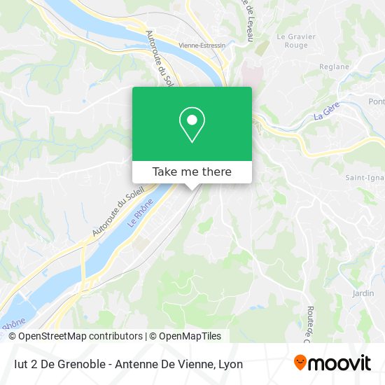 Mapa Iut 2 De Grenoble - Antenne De Vienne