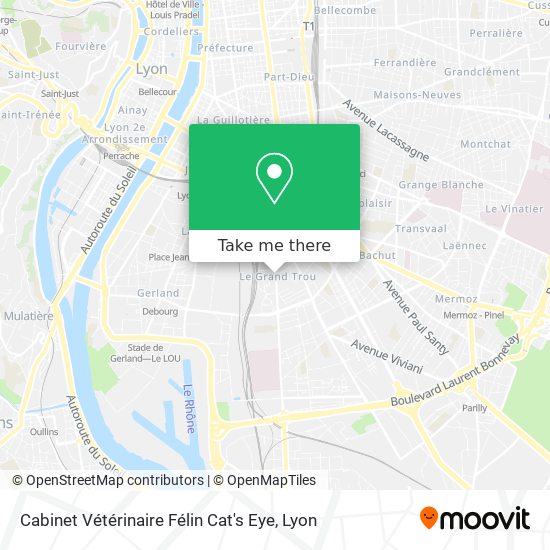 Cabinet Vétérinaire Félin Cat's Eye map