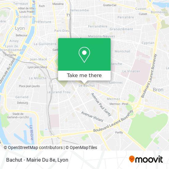 Bachut - Mairie Du 8e map