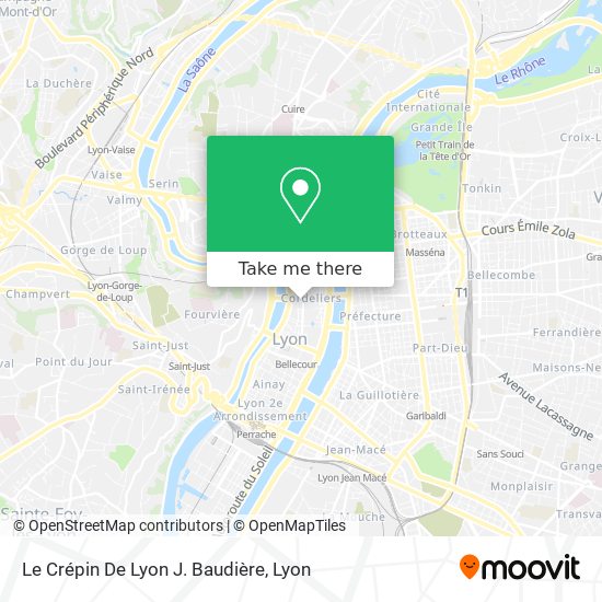 Le Crépin De Lyon J. Baudière map