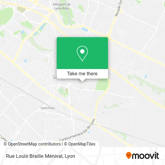 Rue Louis Braille Ménival map