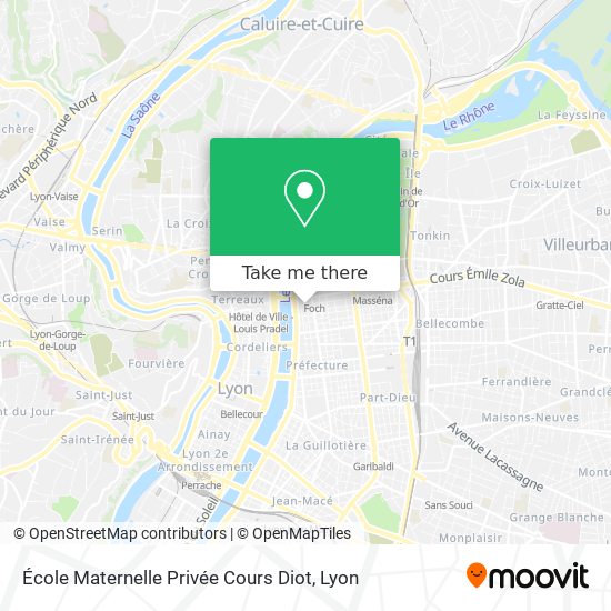 École Maternelle Privée Cours Diot map