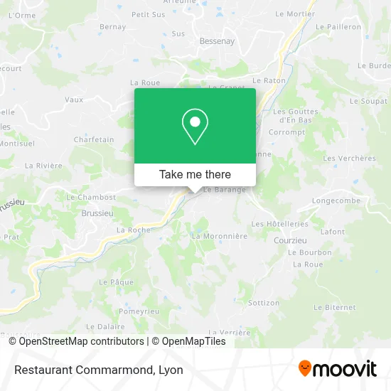 Restaurant Commarmond map