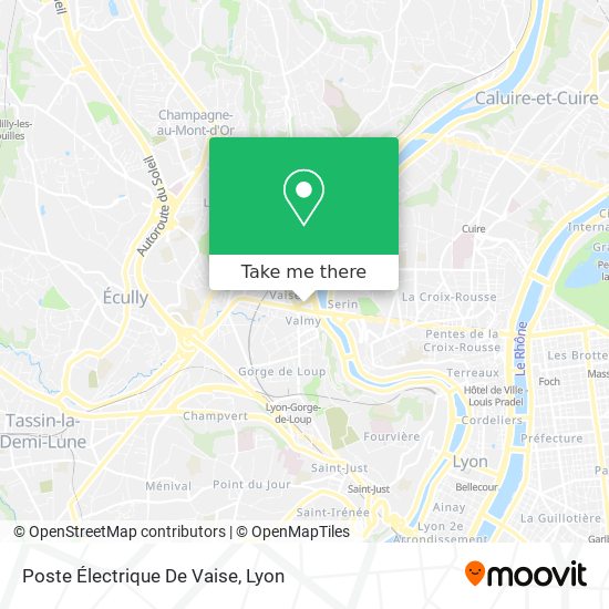 Poste Électrique De Vaise map
