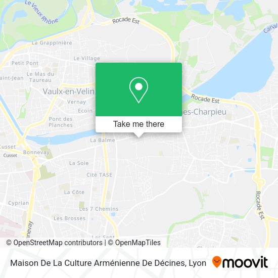 Maison De La Culture Arménienne De Décines map