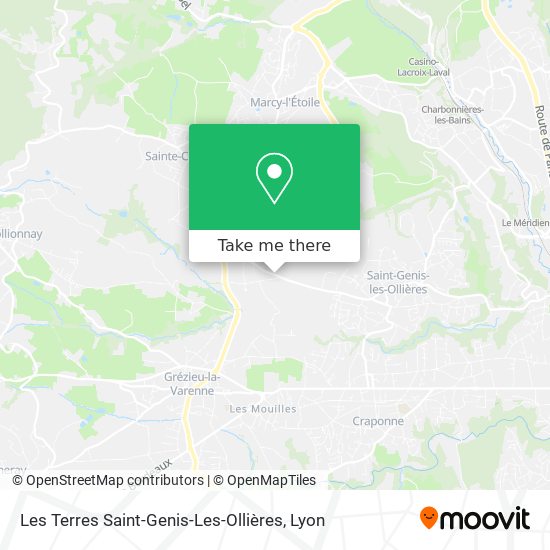 Les Terres Saint-Genis-Les-Ollières map