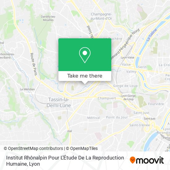 Institut Rhônalpin Pour L’Étude De La Reproduction Humaine map