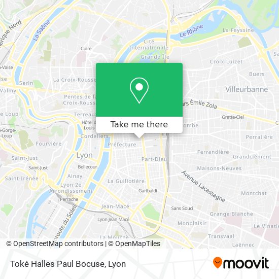 Toké Halles Paul Bocuse map