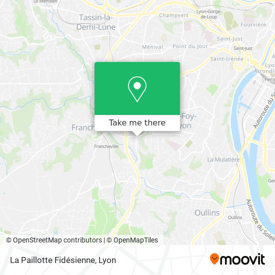 La Paillotte Fidésienne map