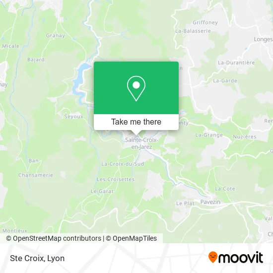 Ste Croix map