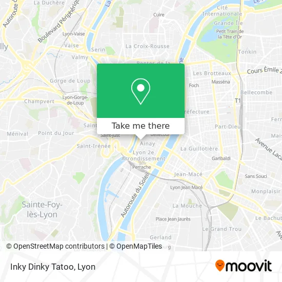 Inky Dinky Tatoo map