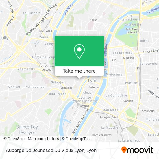 Auberge De Jeunesse Du Vieux Lyon map
