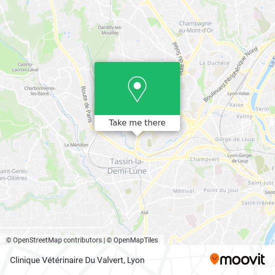Clinique Vétérinaire Du Valvert map